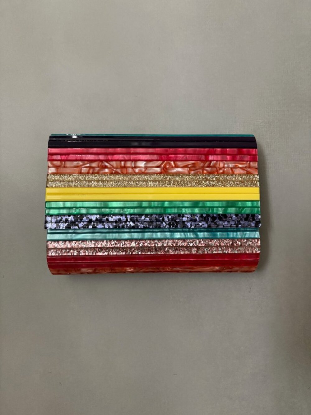 NEW KURT GEIGER PARTY ENVELOPE CLUTCH (Rainbow Color) NWT
